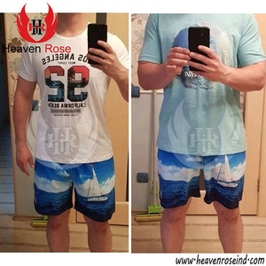 Venta al por mayor 100% poliéster hombres traje de baño y ropa de playa tamaño personalizado secado rápido tabla de surf nadar playa pantalones cortos impresos pantalones cortos Casuales - Product Image 6