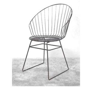 เก้าอี้โลหะลวดหรูหราสีแดง - Product Image 4