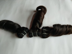 Donneur unique 40 pouces extensions de cheveux Remy indiens vierges bruts couleur naturelle des vendeurs - Product Image 4