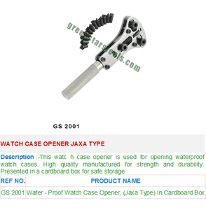 Jaxa Type GS 2001 Outils de bijouterie Ouvre-boîte de montre pour bijoutiers - Product Image 2