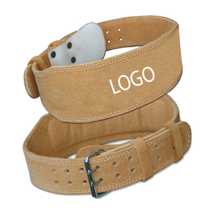 Cinturón de cuero para levantamiento de pesas, para gimnasio, Fitness, mancuernas, levantamiento de potencia, soporte de espalda, entrenamiento - Product Image 6