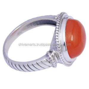 Gran oferta, nueva moda, cornalina piedra preciosa, anillo Eternity Vermeil, joyería de plata de ley 925, joyería de plata hecha a mano - Product Image 2