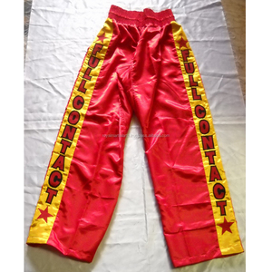 Pantalon de kickboxing Full Contact / Pantalon en satin de haute qualité pour arts martiaux, kickboxing, Full Contact, en satin - Product Image 2