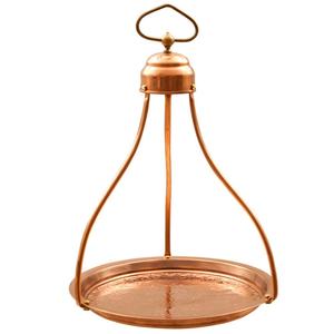 Bandeja decorativa de cobre, forma redonda - Product Image 1