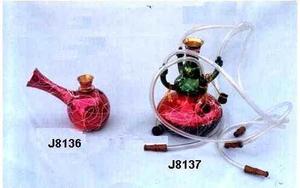 Chicha unisexe en laiton peint, disponible en plusieurs couleurs et décorations, artisanat en métal indien - Product Image 4