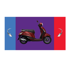 Made in Vietnam New Fashion Motor <b>Scooter</b> 125cc (Grandev Deluxe - Blue/Red) - Product Image 1