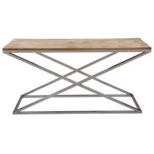 现代金属和木制控制台桌，以批发价格定制颜色和尺寸，用于家居装饰
