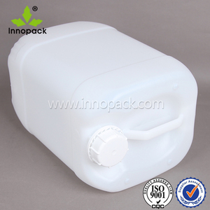 Bidon en plastique HDPE blanc opaque de 5 litres/10 litres avec bouchon à vis étanche - Product Image 1