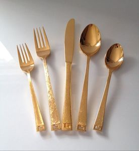 Juego de cubiertos hechos a mano de estilo moderno de Portugal, cubiertos de acero inoxidable ecológicos para el hogar, cocina, hoteles, restaurantes, fiestas - Product Image 4