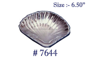 Vaisselle en métal et aluminium Porte-vin décoratif Raisins de forme ovale Plateau à poignée Forme ovale Plat design - Product Image 5