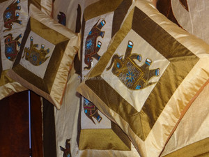 Colcha de seda de diseño indio - Product Image 4