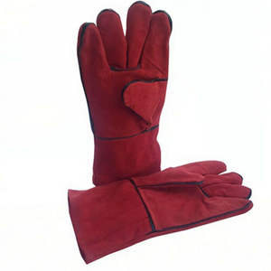 ถุงมือช่างเชื่อมหนังสำหรับผู้ชายและผู้หญิง, ถุงมือทำงานเชื่อมด้วยไฟทนความร้อนใช้ได้ทั้งชายและหญิง - Product Image 1