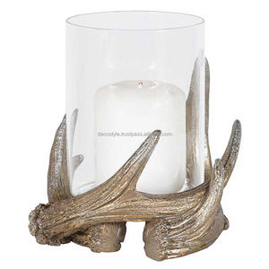 Antler corne bougie or - Product Image 2