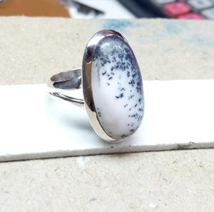 Anillo de ágata dendrítica Oval Redondo Pera cuadrado Fancy Rectángulo Mezcla Forma Piedra preciosa natural Cabujón Plata de Ley 925 - Product Image 4
