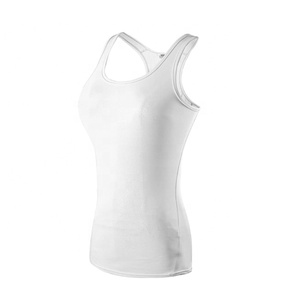 Womens <b>Compression</b> Wear Singlet Fitness Tank Tops Yoga Tank Tops Running Tank Tops Gym wear for Ladies - Product Image 4