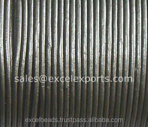 High Quality Genuine Leather Straps and Laces Gold Metallic 2mm <b>25m</b>/50m/100m Rolls for Jewelry Making and Decoration - Product Image 6