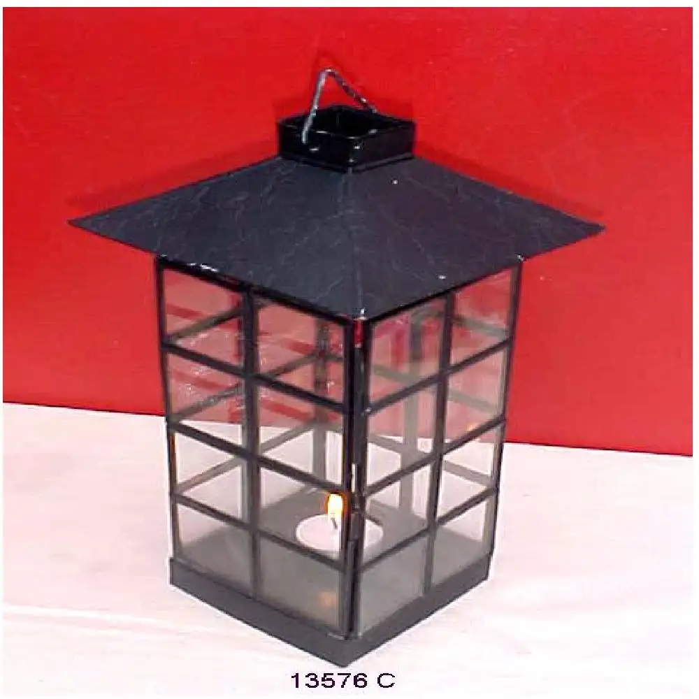 Горячая Распродажа, металлический квадратный железный стеклянный фонарь, декоративный элемент