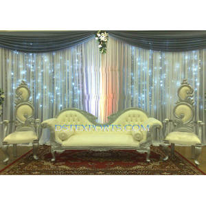 แต่งงานเวทีเฟอร์นิเจอร์โลหะเงินแต่งงานออกแบบโซฟา SetDifferent ออกแบบงานแต่งงานชุดโซฟา - Product Image 1