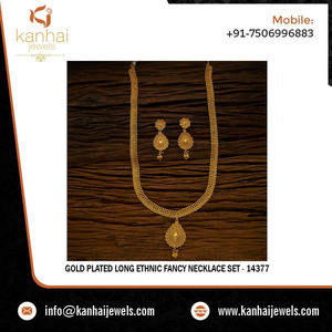 Collier Long fantaisie ethnique plaqué or, ensemble de bijoux pour femmes, 14377 - Product Image 2