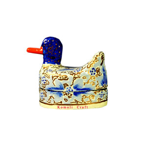 Decoración de Pascua roja, papel pintado a mano de gallo, mache de animales, caja hecha a mano - Product Image 3