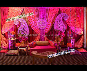 Mehandi ไอเดียตกแต่งเวที, คืนที่สวยงาม Mehandi ชุดตกแต่งเวทีงานแต่งงานเอเชียเมฮันดี้ชุดตกแต่งเวที USA - Product Image 1