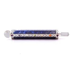 Haute qualité Pierre Bâton De Guérison Sodalite Reiki Guérison Cristal Bâton Pierres Précieuses Cristaux corps énergie pierre En Gros - Product Image 3