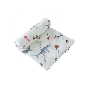 Wholesale Price <b>Comfortable</b> Baby Muslin Swaddle 100 % Organic Cotton Muslin Blanket Wrap From India - Product Image 1