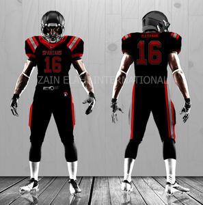 Maqueta gratis uniforme de fútbol americano aparejos de fútbol sarga más tamaño sublimación uniformes para adultos - Product Image 6