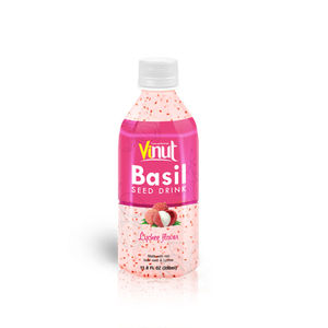 Jugo de fruta de Vietnam 350ml bebida de semilla de albahaca embotellada para mascotas con sabor a kiwi al por mayor VINUT - Product Image 4