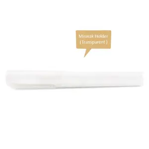 HIGH QUALITY SEAL PACKED TRANSPARENT PP PLASTIC MISWAK HOLDER WITH MISWAK STICK MODERN DESIGN TRANSPARENT PLASTIC CASE OF SIWAK
