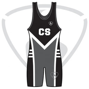 Haute qualité personnalisé sublimé Arts martiaux porter-lutte et haltérophilie gilet costume pas cher en gros Singlet - Product Image 1