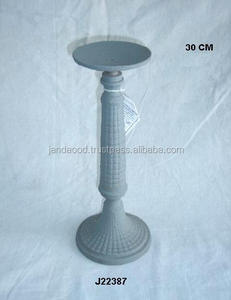 High Quality Metal Aluminum <b>Taper</b> <b>Candle</b> Holder 30cm in Grey Finish Handmade Christmas Home Decor - Product Image 2