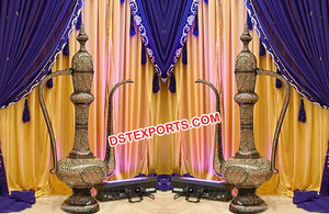 การตกแต่งทางเข้างานแต่งงานของราชวงศ์พร้อมรูปปั้นพระพิฆเนศการตกแต่งเวทีงานแต่งงานที่ออกแบบล่าสุด - Product Image 4