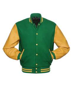 Veste universitaire en laine de haute qualité pour hommes avec manche en cuir de vache Vente en gros personnalisée Respirante et grande taille pour la mode hivernale - Product Image 4