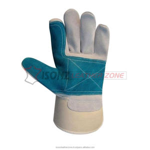 Guantes de Trabajo de Seguridad ISONZ Leather Zone, Doble Palma de Cuero Vacuno, con Funciones Anti-Impacto, Anti-Corte y Antideslizantes - Product Image 5
