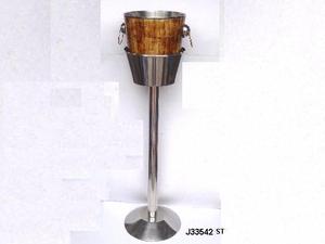Refroidisseur de vin d'acier inoxydable avec la finition antique de mosaïque d'os sur le support 65cm pour la barre à la maison - Product Image 6