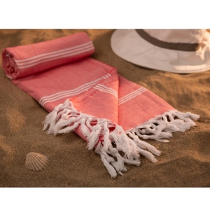 Ensemble de serviettes turques 100% coton Fouta avec logo personnalisé et design Serviette Fouta écologique pour fournisseur de plage en Inde - Product Image 5