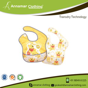 ผ้ากันเปื้อนผ้าฝ้ายทรงสามเหลี่ยมสำหรับเด็กทารก,กันน้ำได้กำหนดโลโก้ได้ตามต้องการ - Product Image 2