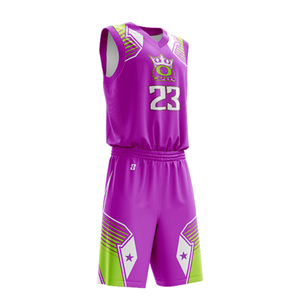 Uniformes de basket-ball réversibles unisexes, sublimés, grandes tailles, respirants, 100% polyester, antibactériens, séchage rapide - Product Image 1