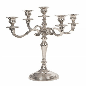 Bougeoir à 5 bras en Aluminium en métal fait à la main de meilleure qualité, décoration de Table de mariage, candélabre à cinq piliers de mariage de Style moderne - Product Image 1