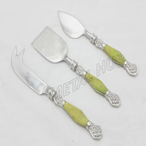 Ensemble de couteaux à fromage en acier inoxydable personnalisés, manche en noyer, spatule à fromage, fourchette, couteau, épandeur, élégant et durable pour la cuisine à domicile - Product Image 2