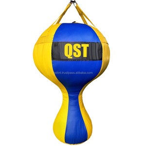 Logo personnalisé de haute qualité MMA Muay Thai boxe sac de boxe lourd en cuir PU durable pour la pratique du fitness et du combat - Product Image 5