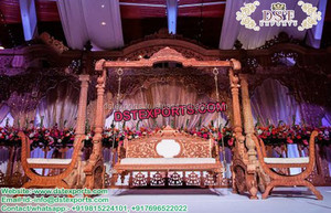 Columpio de estilo antiguo para escenario Mehandi, columpio musulmán prominente para escenario, Mehandi, Sangeet, Jhulla - Product Image 4