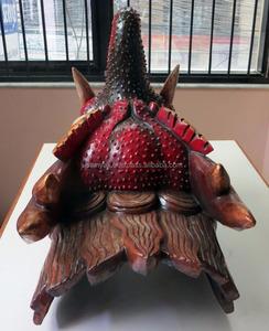 Masque de dragon en bois de haute qualité Tenture murale faite à la main au Népal Excellent article de cadeau de style religieux - Product Image 6