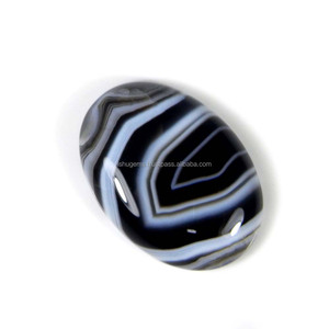 Ágata Natural de México, Cabujón de 28x20 mm, Piedra Preciosa de Calidad AA, Gemas Ishu, 28.70 Quilates - Product Image 1