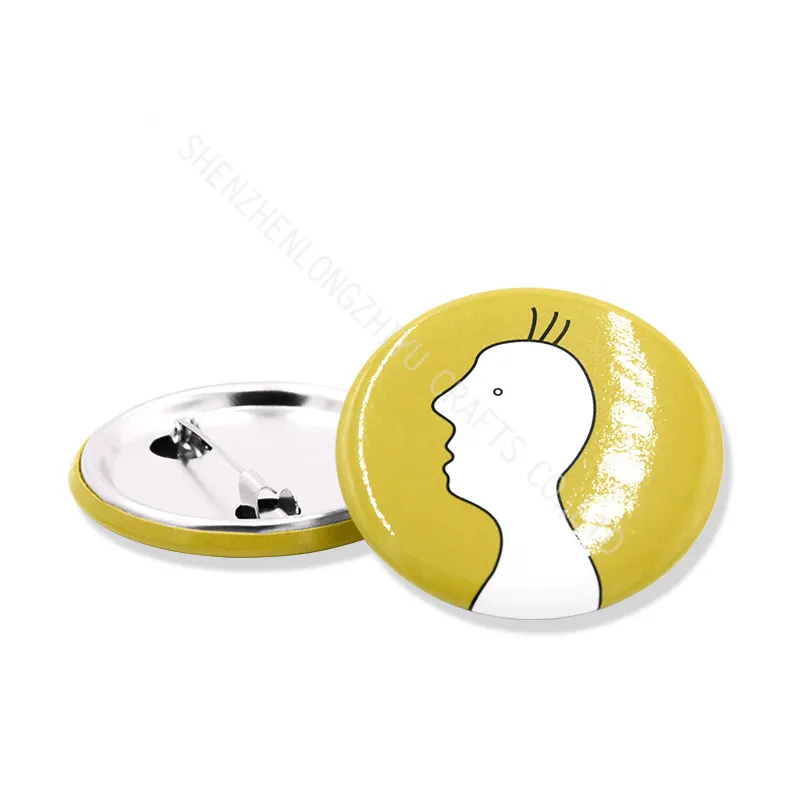 Longzhiyu 15 Jahre Hersteller Button Badge benutzer definierte Button Pin Anime Brosche Pin Free Design Metall Abzeichen profession ellen Hersteller