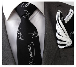 Ataturk Necktie <b>Set</b> with <b>Pocket</b> <b>square</b> Neck <b>Tie</b>, <b>Tie</b>, Silk Necktie, Necktie Label, Corbata, Krawatte, Schlips - Product Image 1