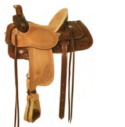 Selle occidentale en cuir 100% pour course hippique, Collection Exclusive - Product Image 2