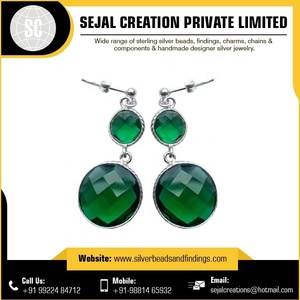 Boucles d'oreilles en pierres précieuses multicolores personnalisées en gros - Product Image 5