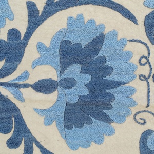 ผ้าคลุมเตียง suzani ทำด้วยมือสไตล์วินเทจปักผนังอัฟกานิสถานหายากแขวน - Product Image 3